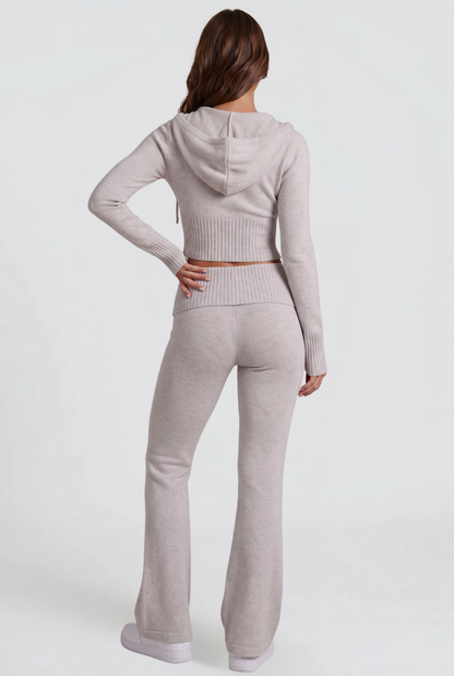 Georgia | Cropped Hoodie Flare Pants Set