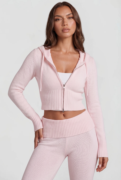Georgia | Cropped Hoodie Flare Pants Set