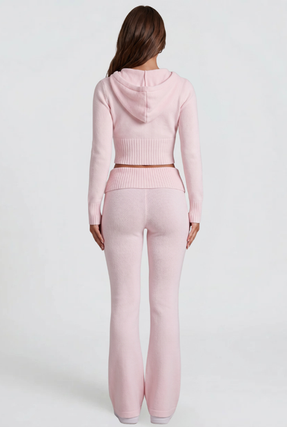 Georgia | Cropped Hoodie Flare Pants Set