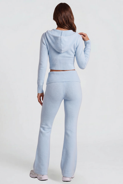 Georgia | Cropped Hoodie Flare Pants Set