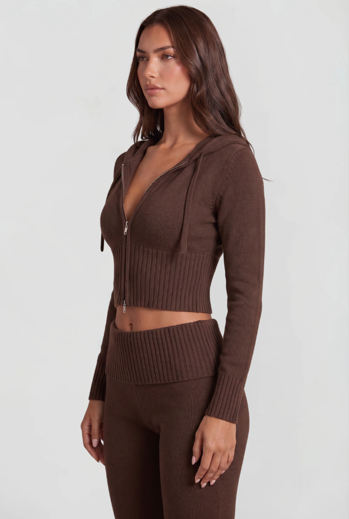 Georgia | Cropped Hoodie Flare Pants Set