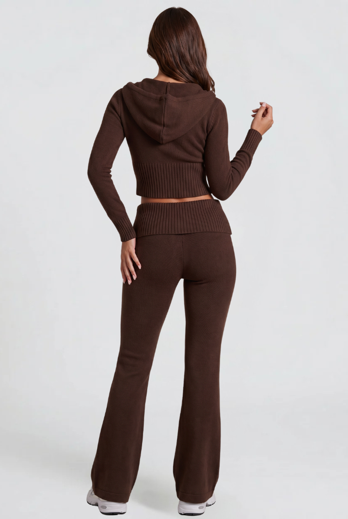 Georgia | Cropped Hoodie Flare Pants Set