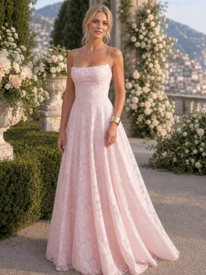 Grace | Spaghetti Strap Full Lace Maxi Dress