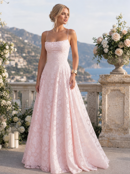 Grace | Spaghetti Strap Full Lace Maxi Dress