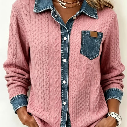 Greta | Camisa texturizada con botones delanteros
