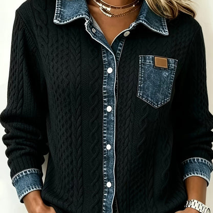 Greta | Camisa texturizada con botones delanteros