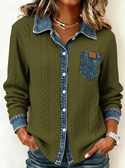 Greta | Camisa texturizada con botones delanteros