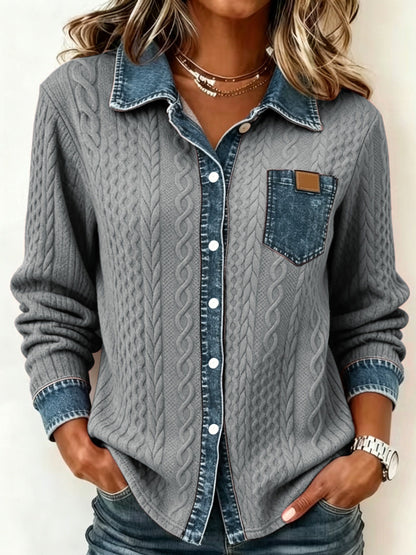 Greta | Camisa texturizada con botones delanteros