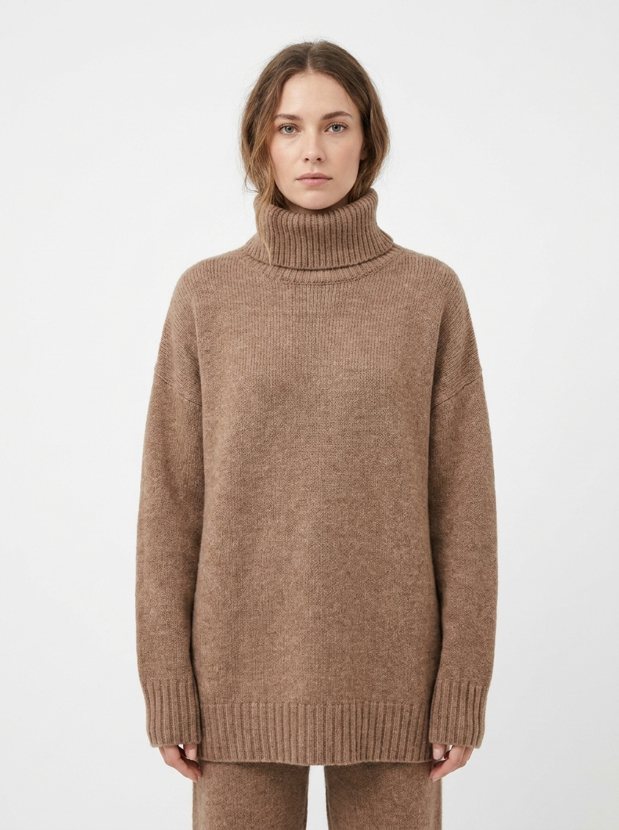 Hazel | Oversized Turtleneck Pullover