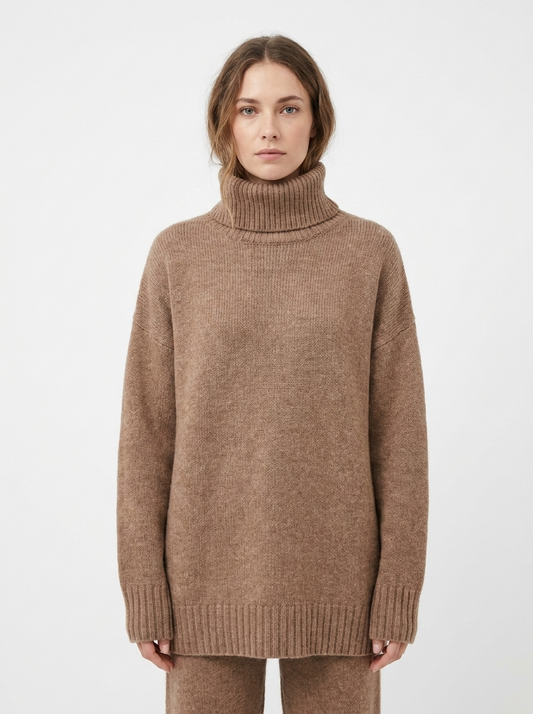 Hazel | Oversized Turtleneck Pullover