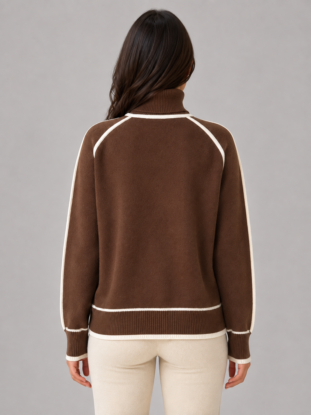 Ingrid | Jersey de punto holgado con cuello vuelto
