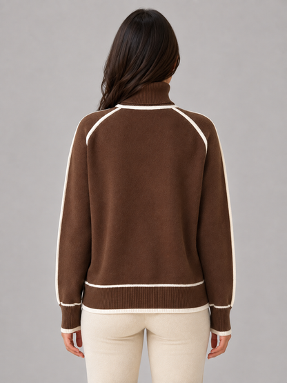 Ingrid | Jersey de punto holgado con cuello vuelto