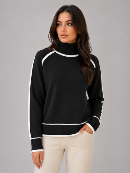 Ingrid | Jersey de punto holgado con cuello vuelto