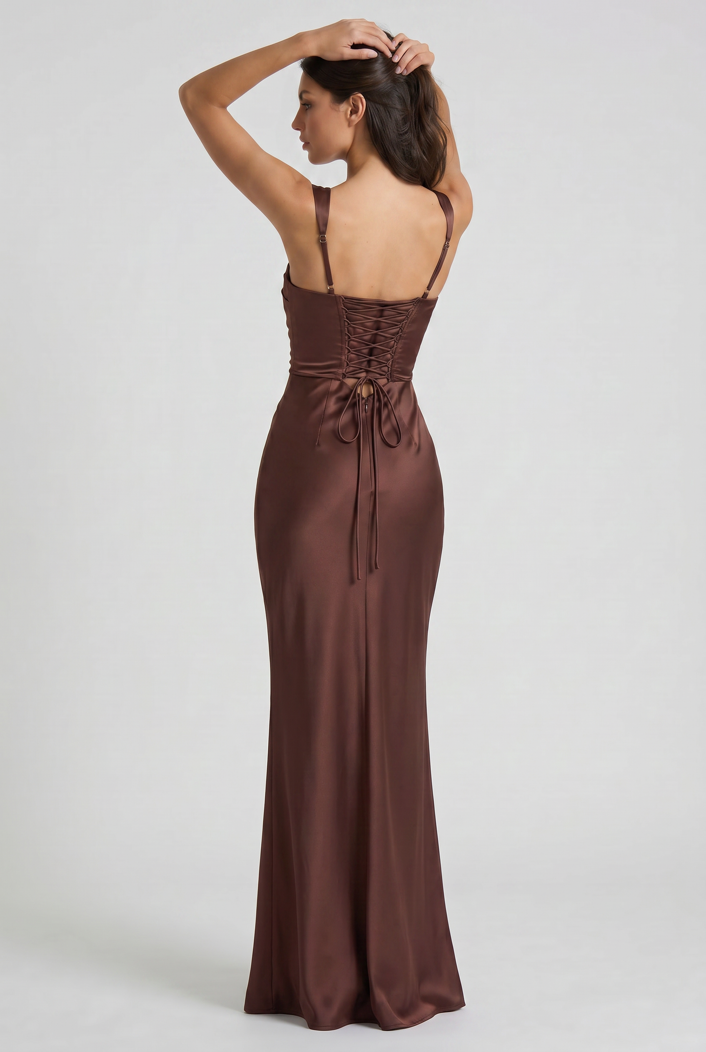 Isabel Satin Maxi Dress