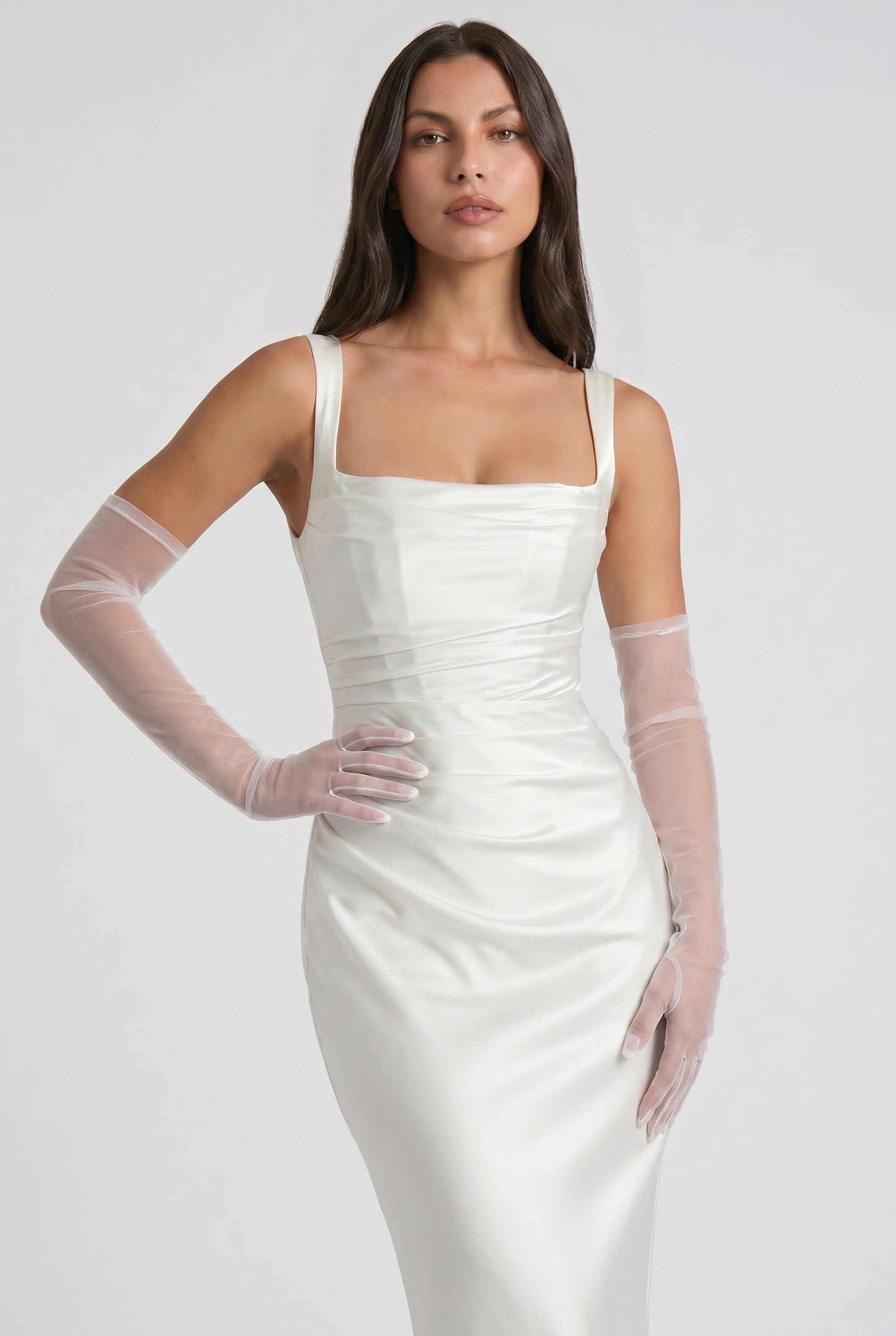 Isabel Satin Maxi Dress