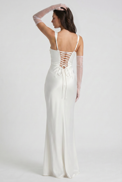 Isabel Satin Maxi Dress