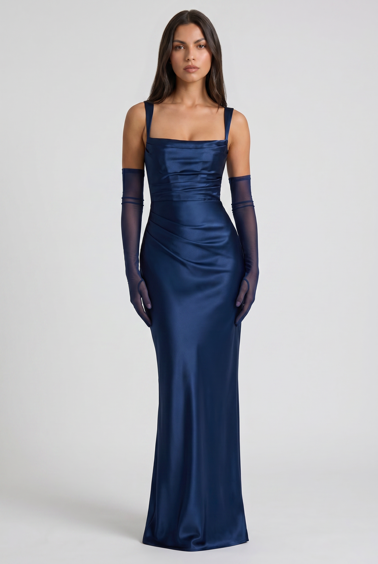 Isabel Satin Maxi Dress