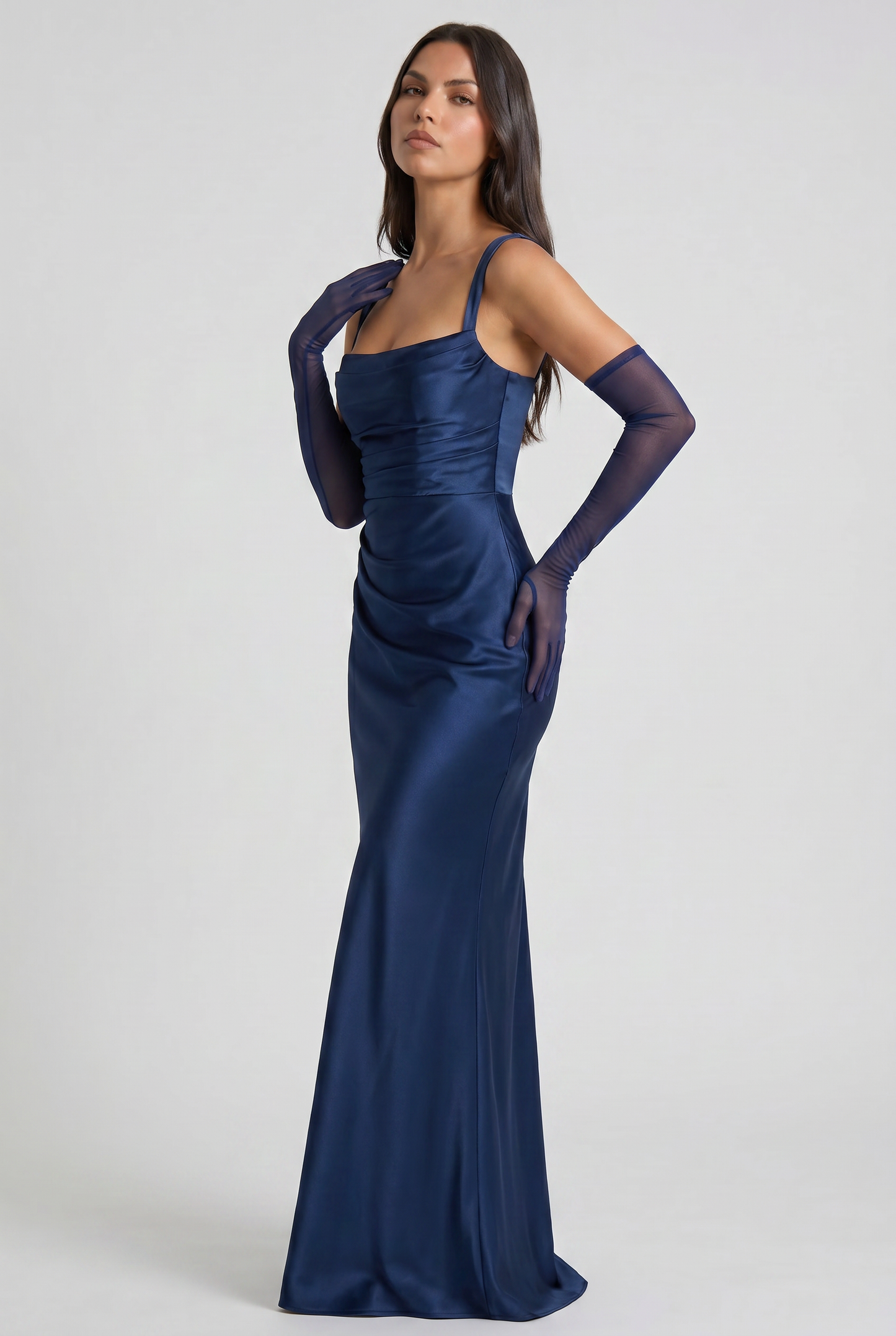 Isabel Satin Maxi Dress