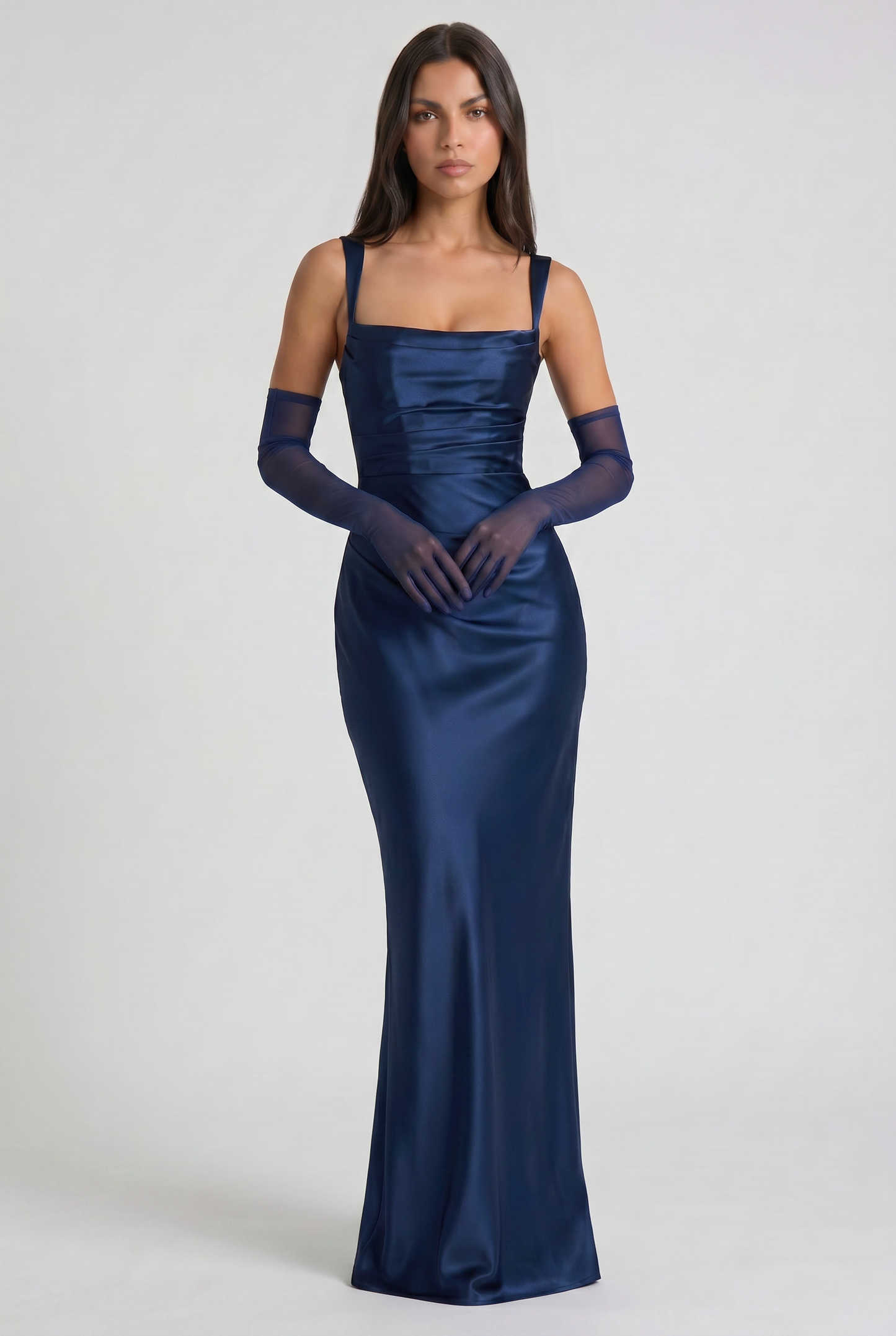 Isabel Satin Maxi Dress