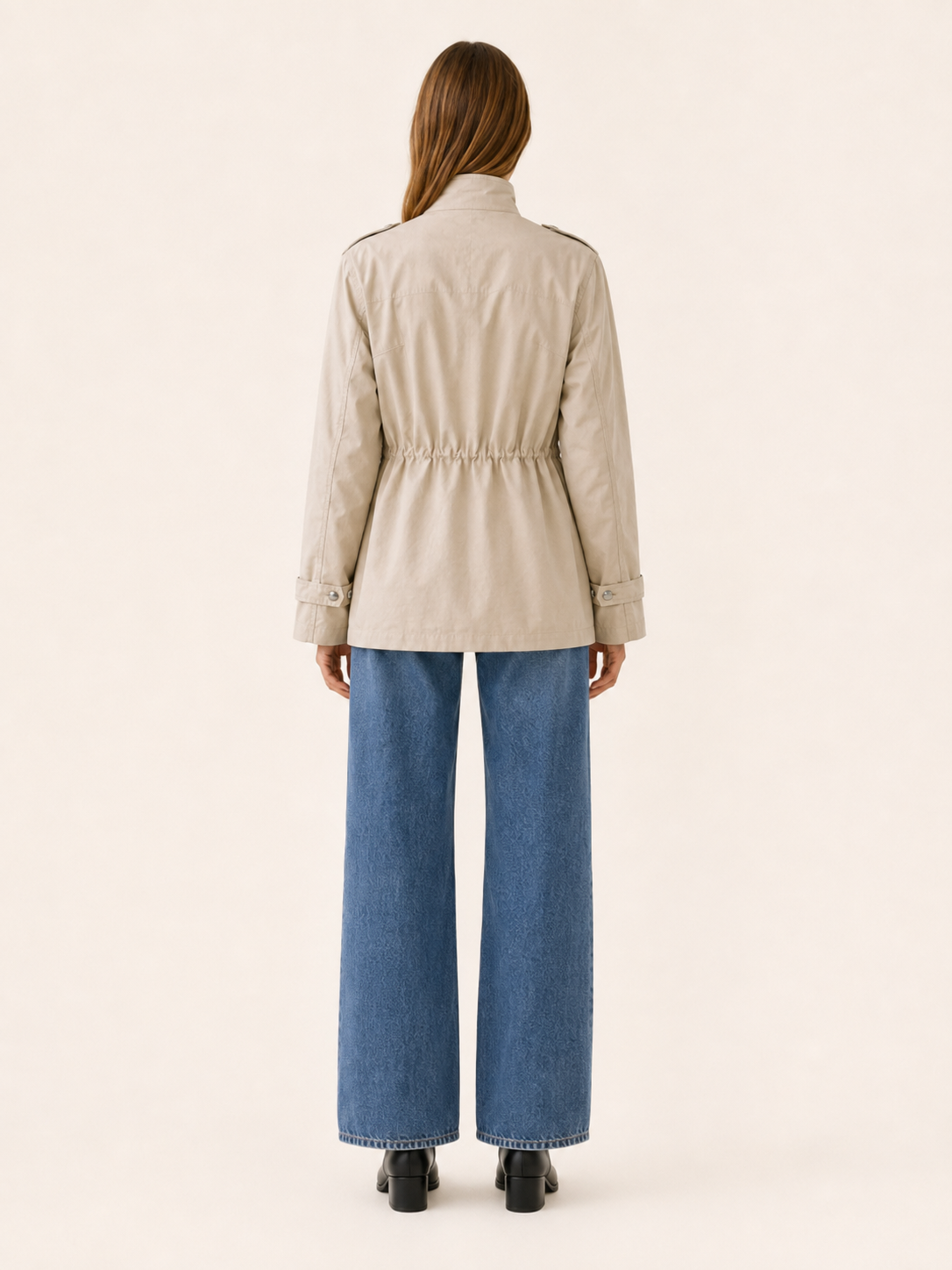 Ísabella | High Neck Tailored Utility Jacket
