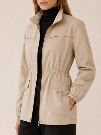 Felicity | Tailored Stand Collar Utility Jacket