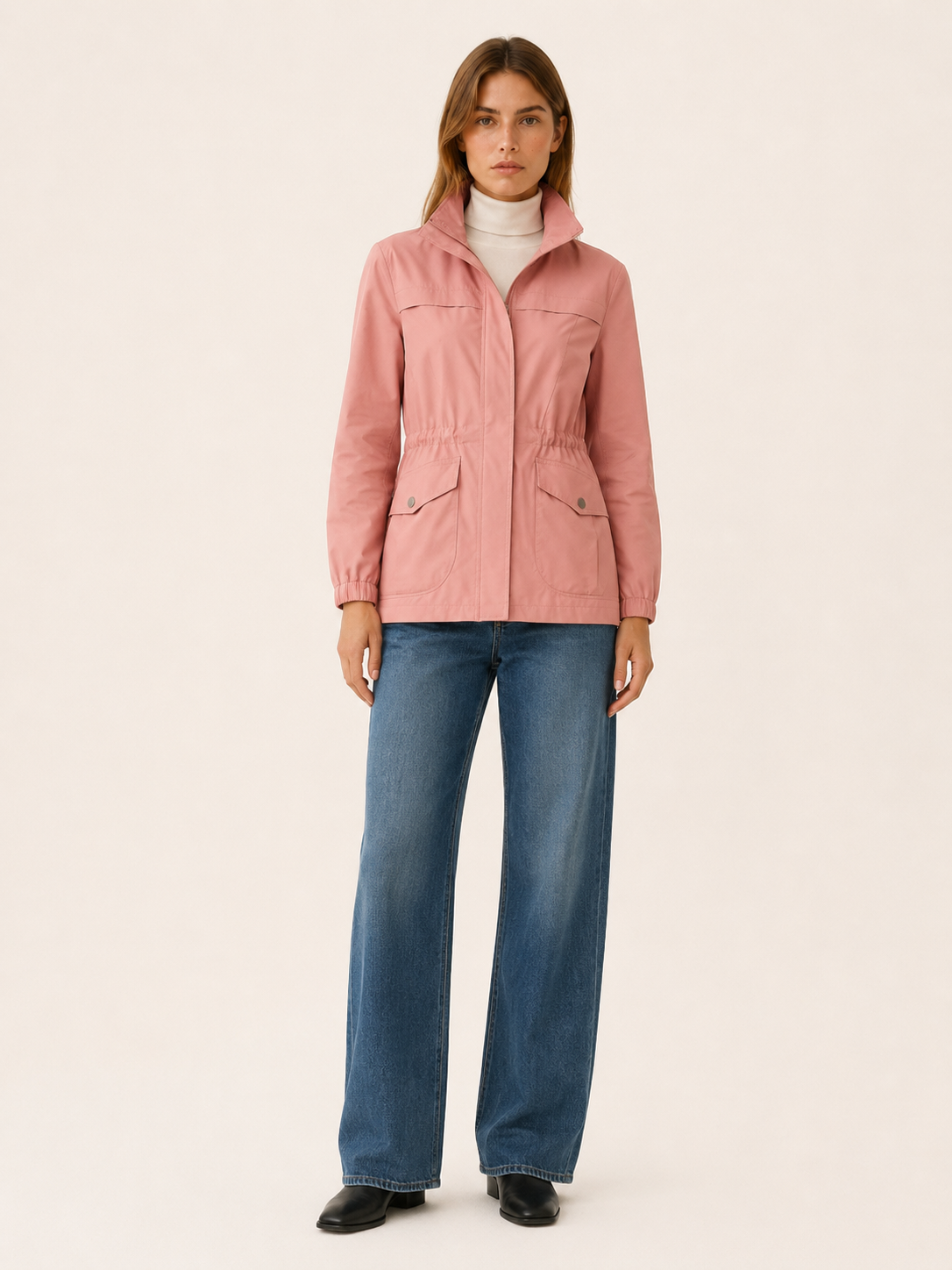 Felicity | Tailored Stand Collar Utility Jacket