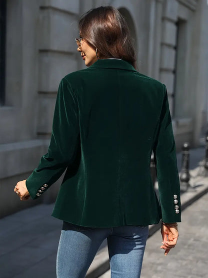 Julissa | Long Sleeve Velvet Evening Blazer