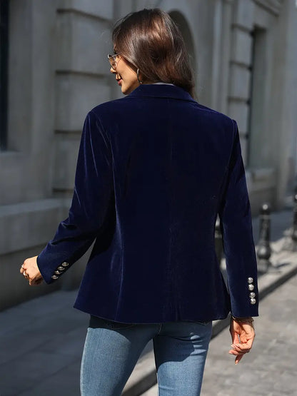 Julissa | Long Sleeve Velvet Evening Blazer