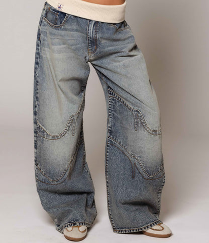 Kiara | Denim Wide Leg Jeans