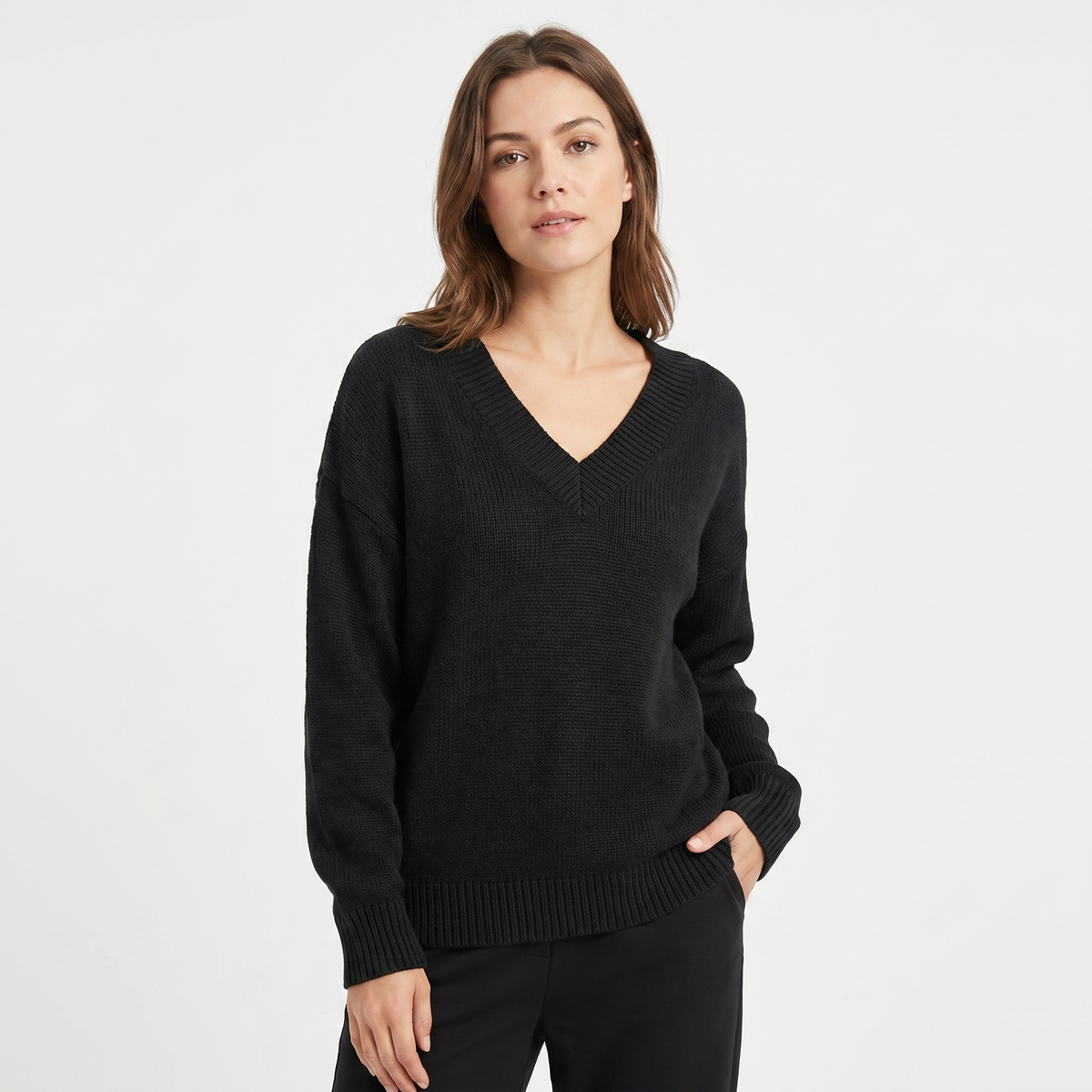 Linden | Relaxed V-Neck Pullover