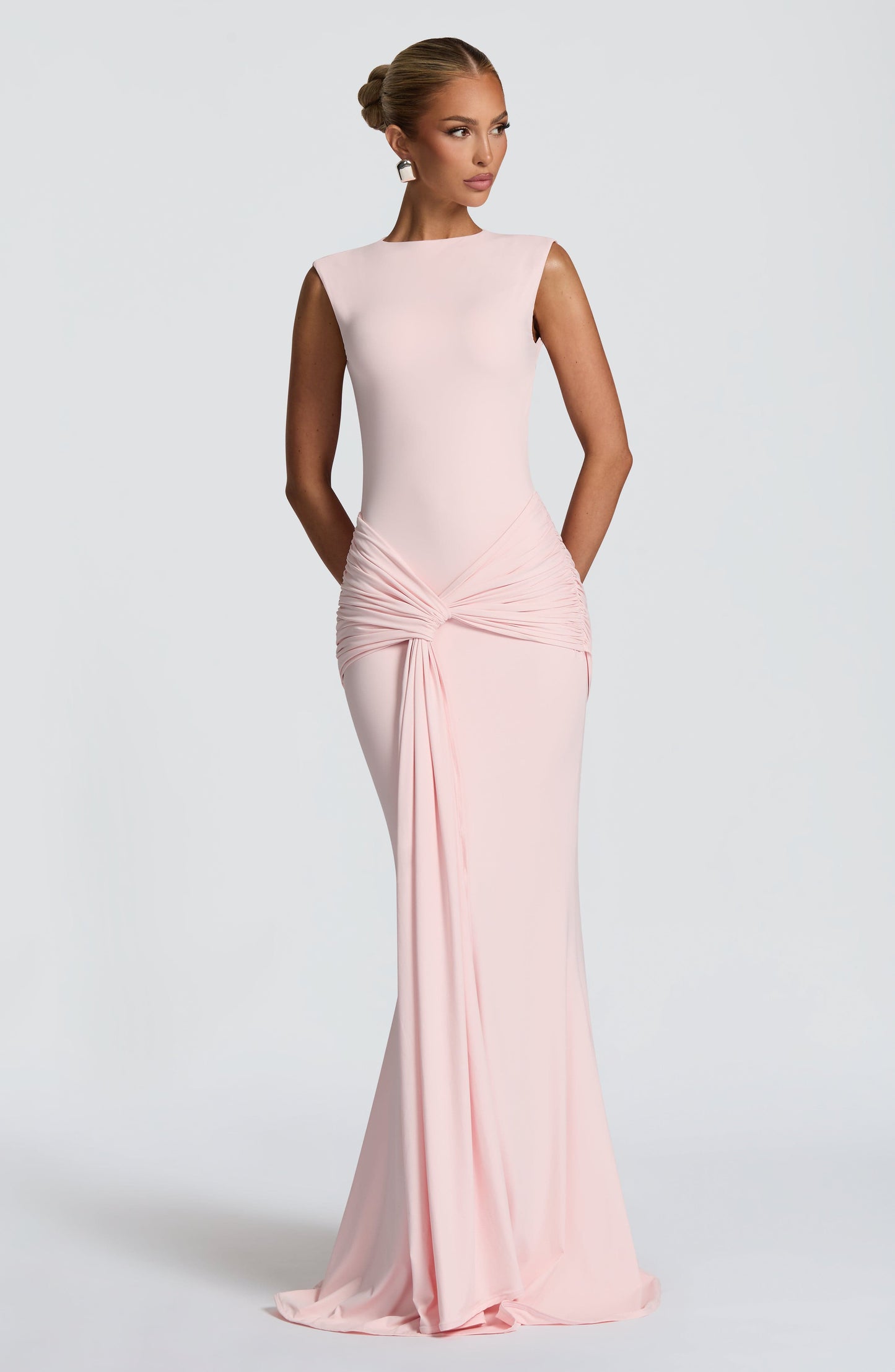 Lorenza Ruched Maxi Dress