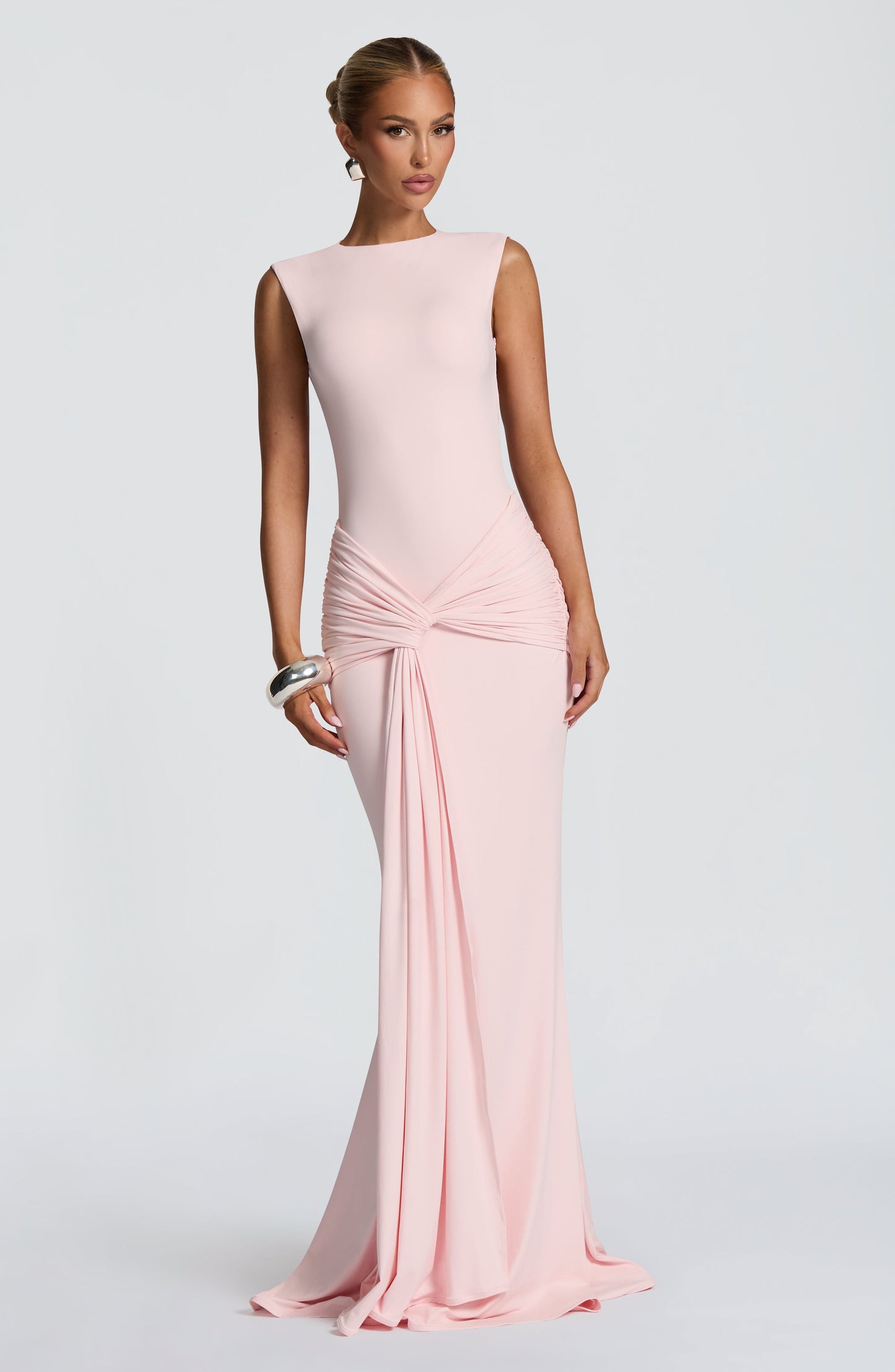Lorenza Ruched Maxi Dress