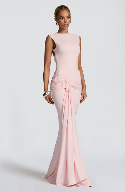 Lorenza Ruched Maxi Dress