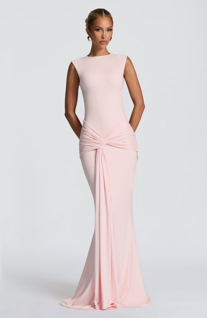 Lorenza Ruched Maxi Dress