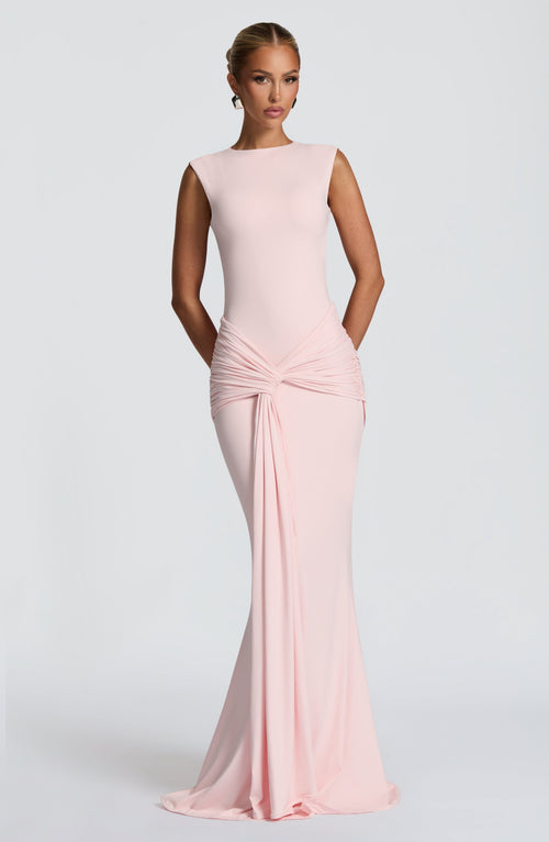 Lorenza Ruched Maxi Dress