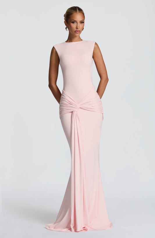 Lorenza Ruched Maxi Dress