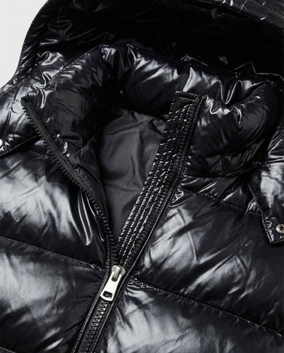 Madeline | High Shine Hooded Puffer Jacket