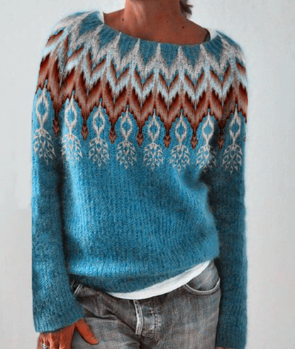 Marielle | Vintage Crew Neck Knit Pullover