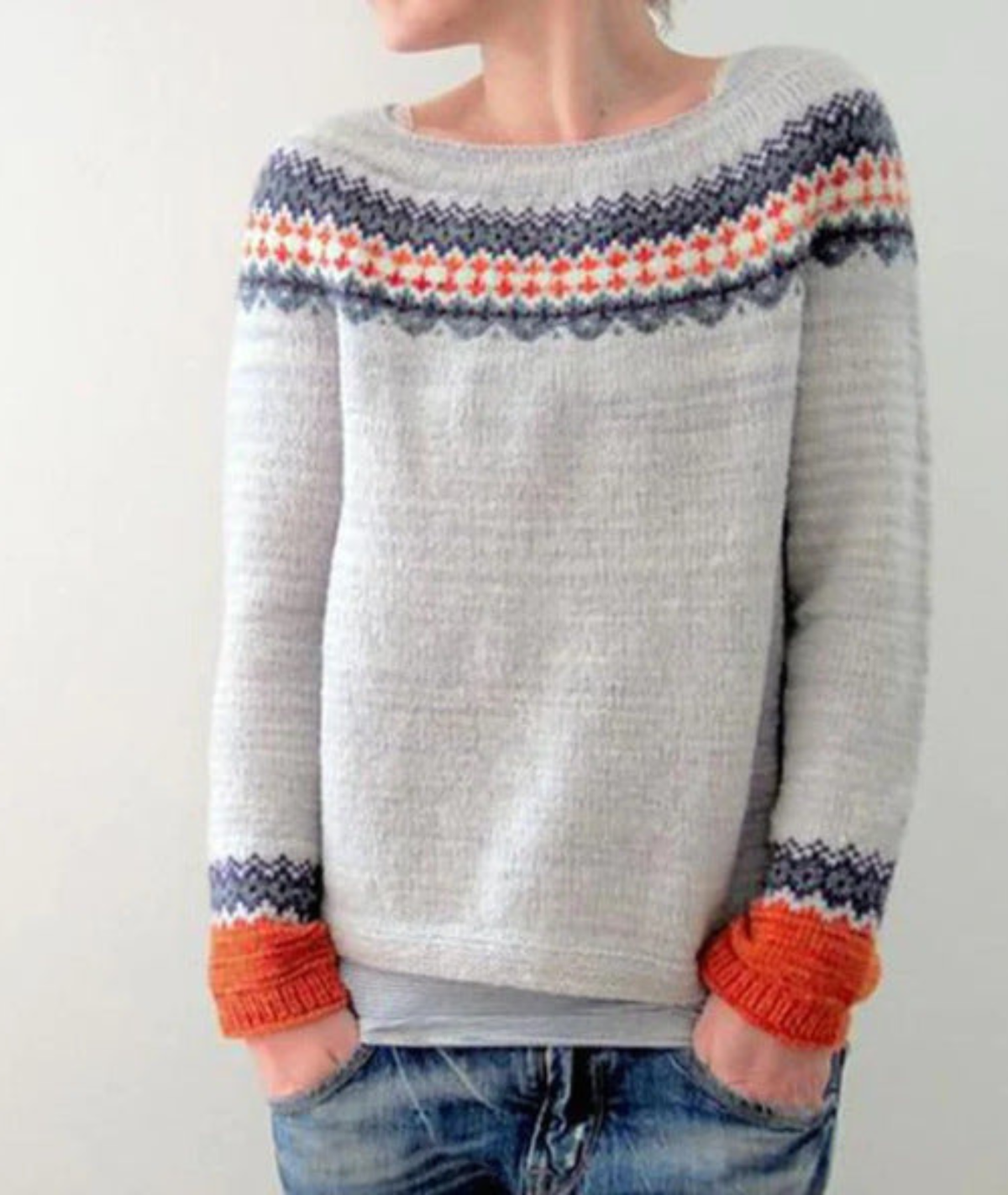 Marielle | Vintage Crew Neck Knit Pullover