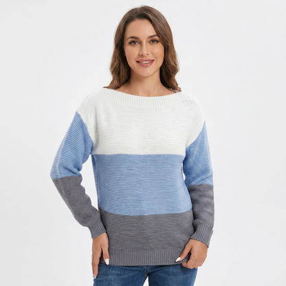 Marlowe | Colour-Block Boat Neck Pullover