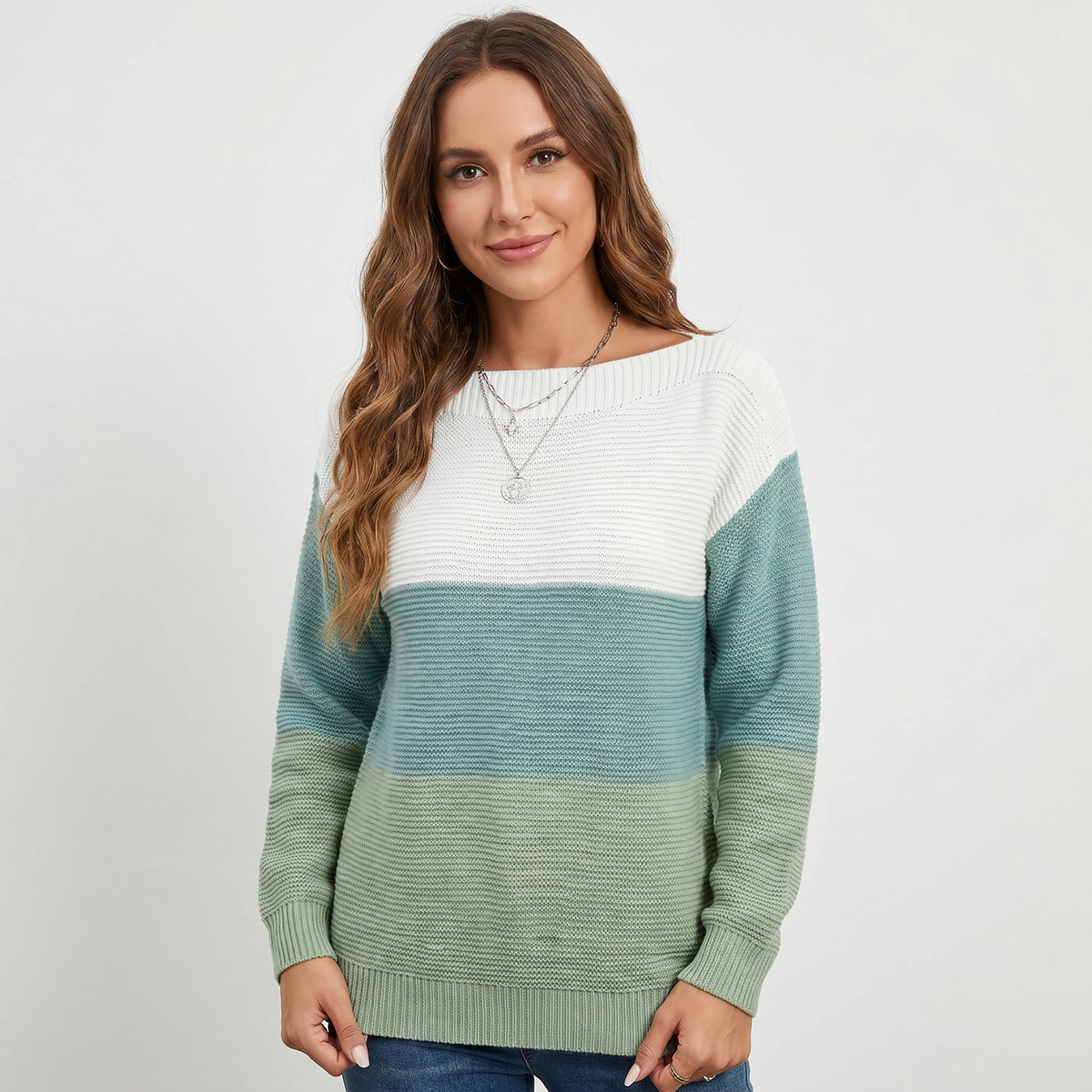 Marlowe | Colour-Block Boat Neck Pullover