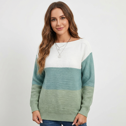 Marlowe | Colour-Block Boat Neck Pullover