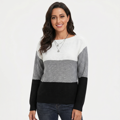 Marlowe | Colour-Block Boat Neck Pullover