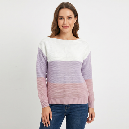 Marlowe | Colour-Block Boat Neck Pullover