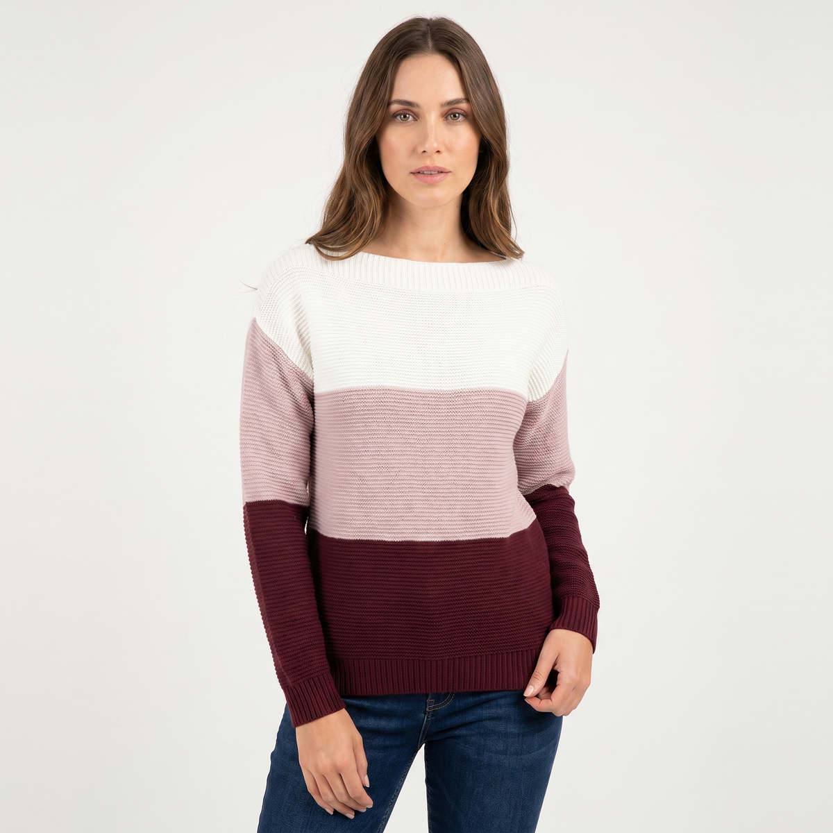 Marlowe | Colour-Block Boat Neck Pullover