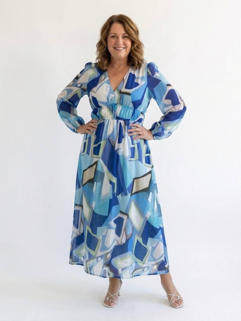 Mia | Long Sleeve Floral Maxi Dress