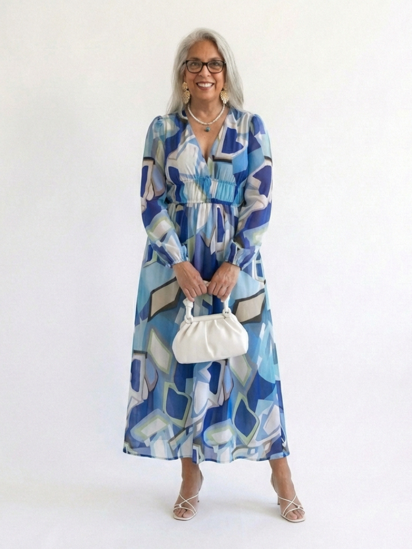 Mia | Long Sleeve Floral Maxi Dress
