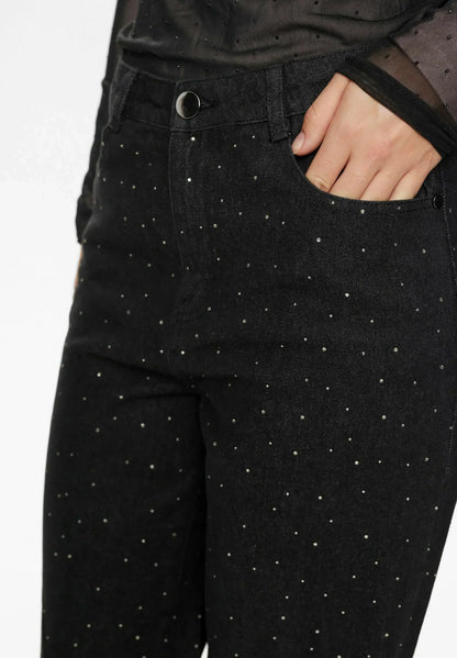 Nadia | Glitter Wide Leg Jeans