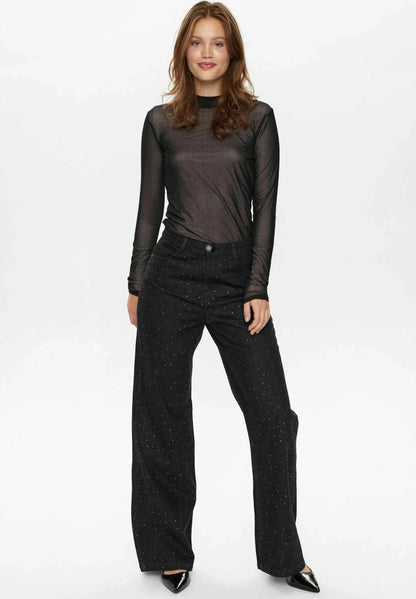 Nadia | Glitter Wide Leg Jeans