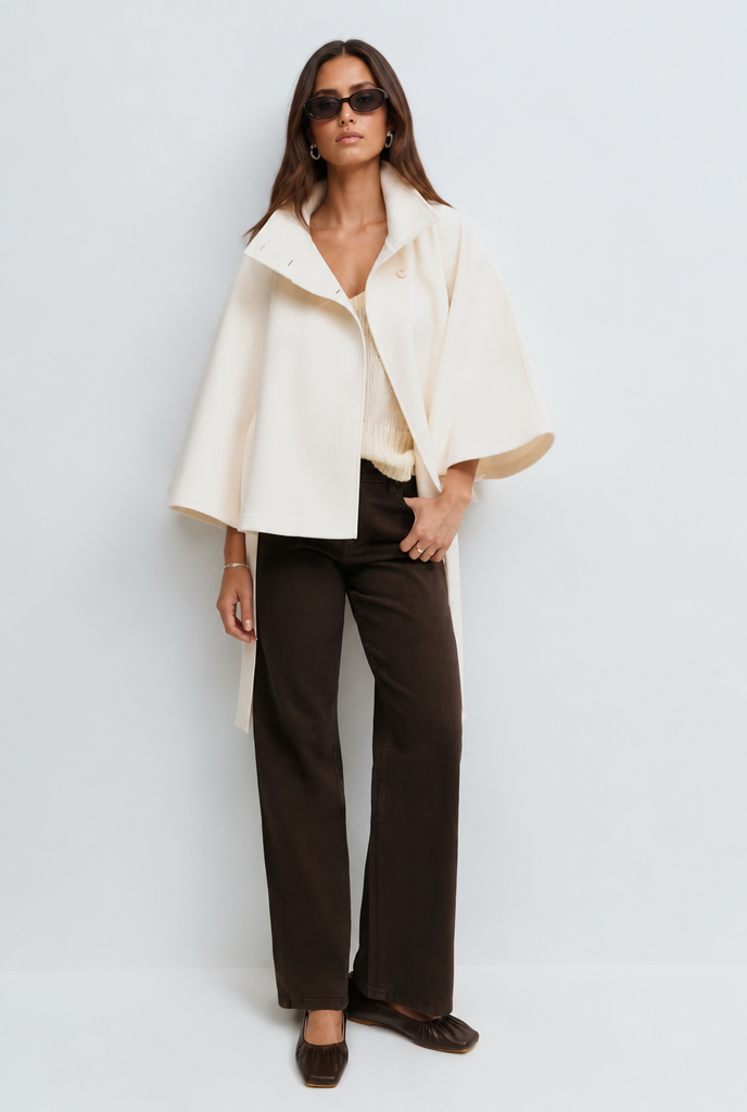 Natalie | Belted Tailored Wool Coat